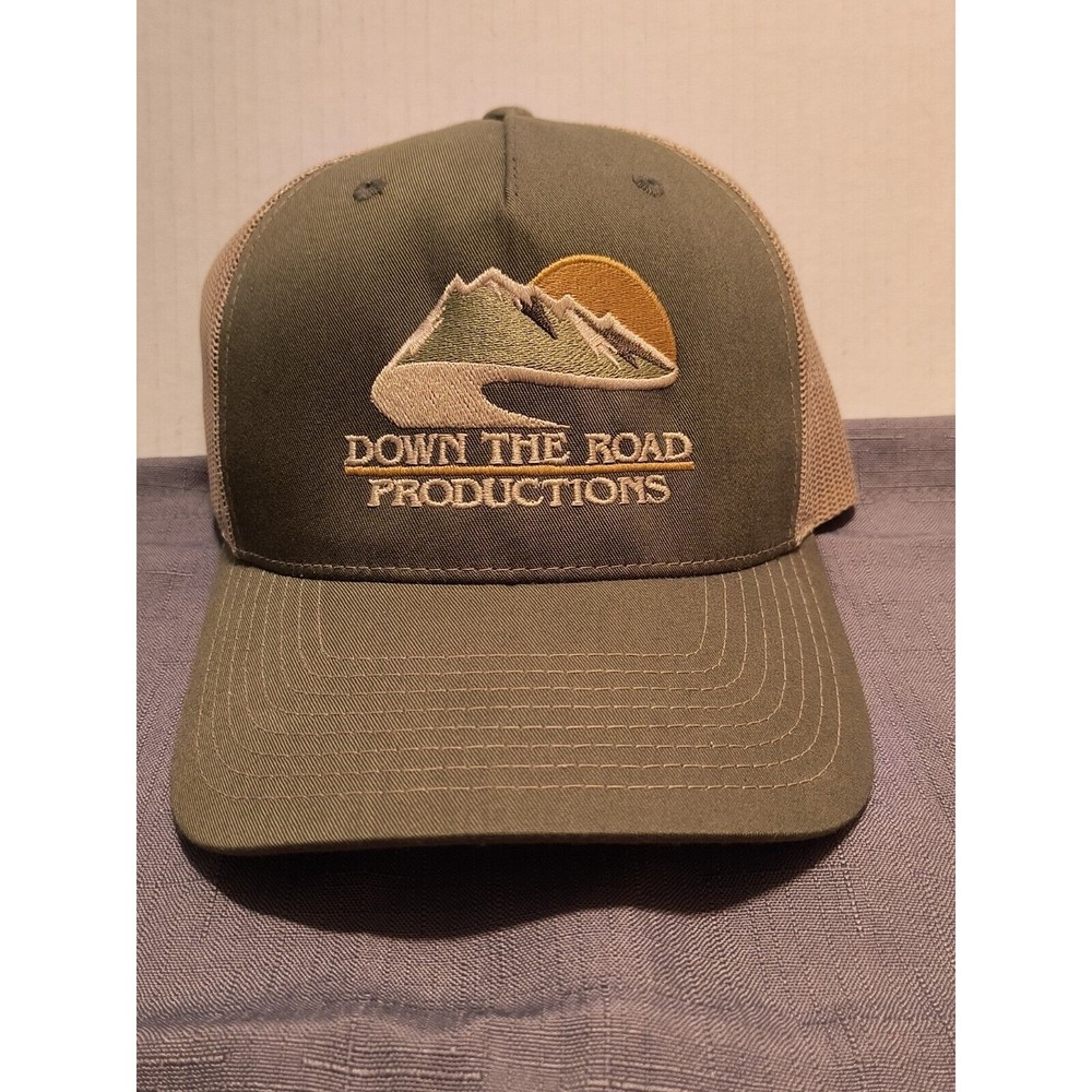 Richardson Hat DOWN THE ROAD PRODUCTIONS Green Beige 1979